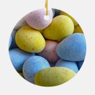 Chocolate Mini Eggs Ceramic Tree Decoration