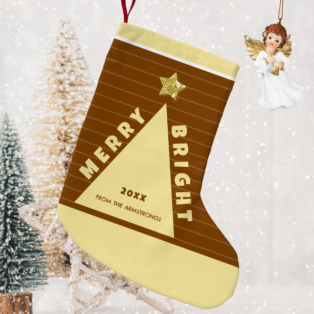 Chocolate Minimalist Christmas Tree Stocking (Chocolate Minimalist Christmas Tree Stocking ©Susanne Sachers - Sunny Mind 🌞)