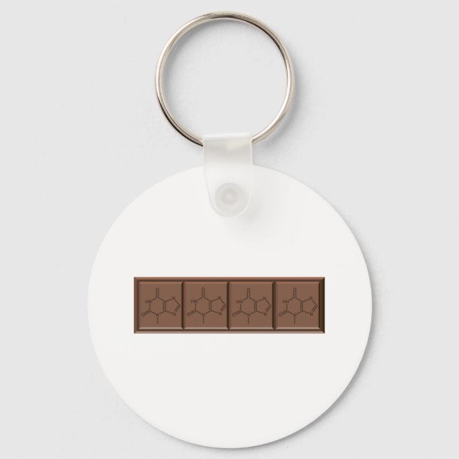 Chocolate Molecule Key Ring (Front)