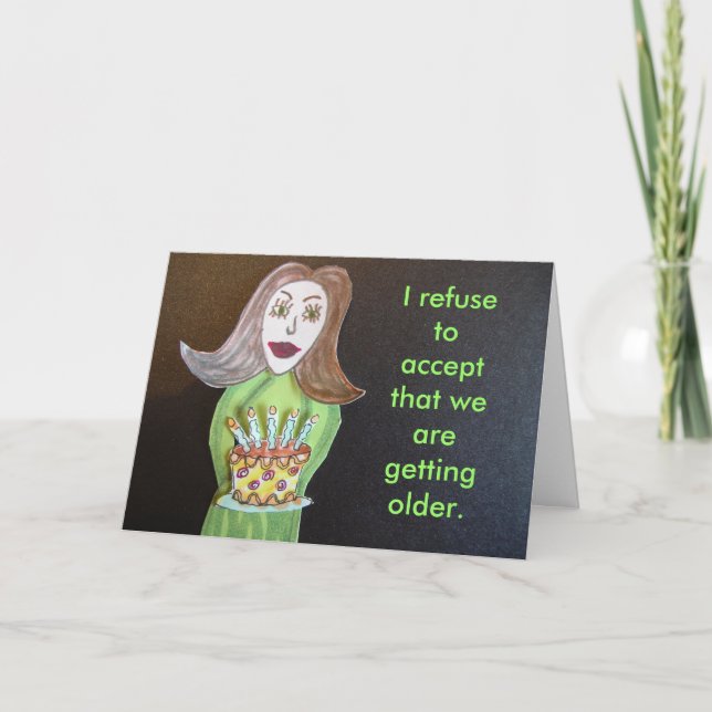 Chocolate, money, diamonds…now THAT I can accept Card (Front)