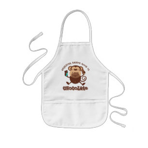 Chocolate Monkey Kids Apron