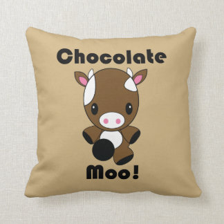 Chocolate Moo Kawaii Cow pillow