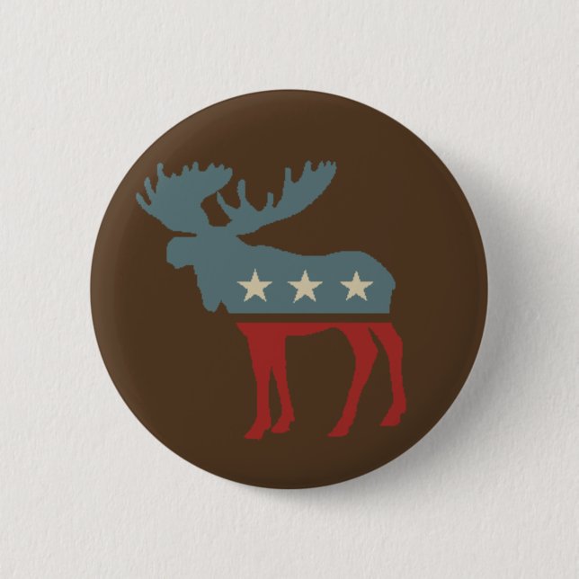 Chocolate Moose 6 Cm Round Badge (Front)