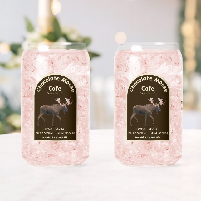 Chocolate Moose Cafe Can Glass (Insitu (Wedding))