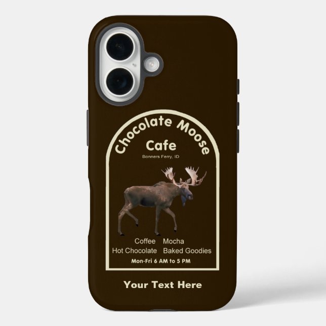 Chocolate Moose Cafe Case-Mate iPhone Case (Back)