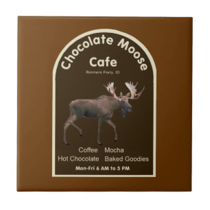 Chocolate Moose Cafe Ceramic Tile