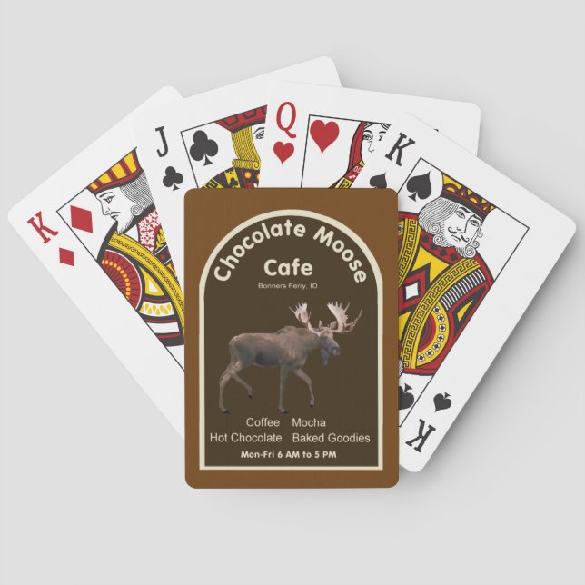 Chocolate Moose Cafe Playing Cards (Back)