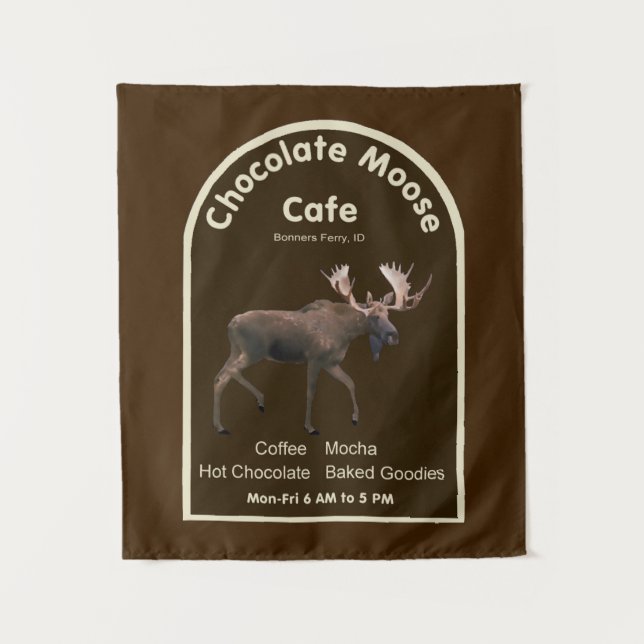 Chocolate Moose Cafe Tapestry (Front)