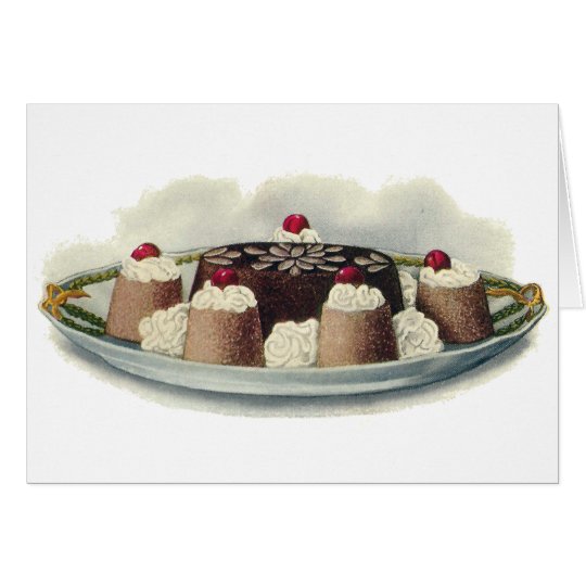Chocolate Mould Vintage Dessert Card