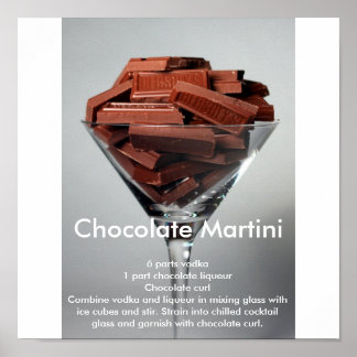 Chocolate Mrtini Poster