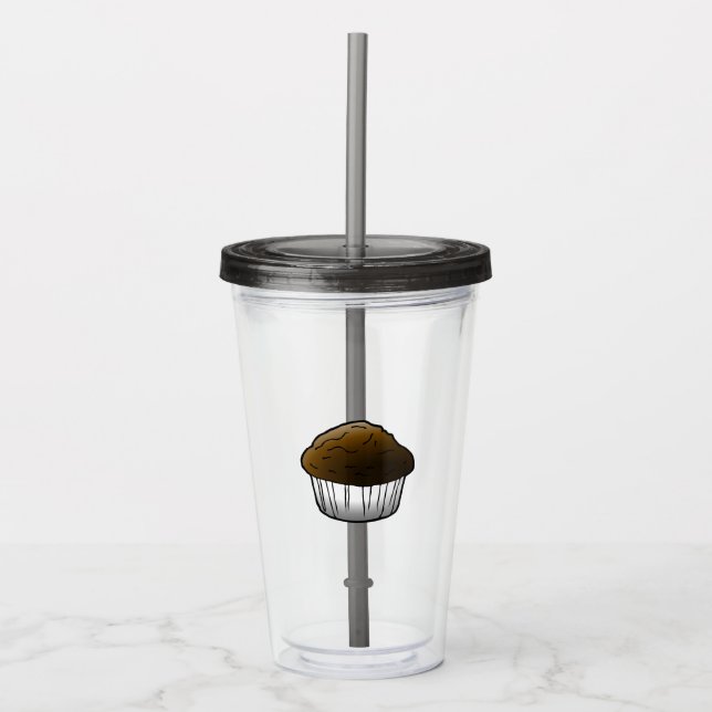 Chocolate Muffin Acrylic Tumbler (Front)