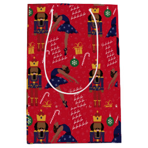 Chocolate Nutcracker Gift Wrap Medium Gift Bag