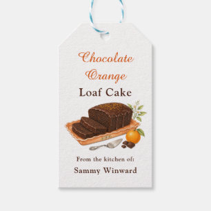 Chocolate Orange Loaf Cake Gift Tags