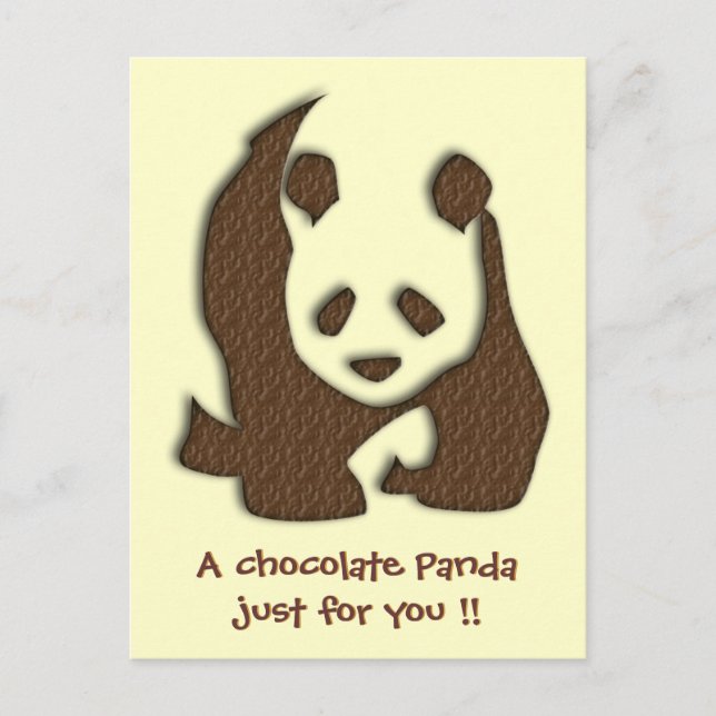 Chocolate Panda postcard (Front)