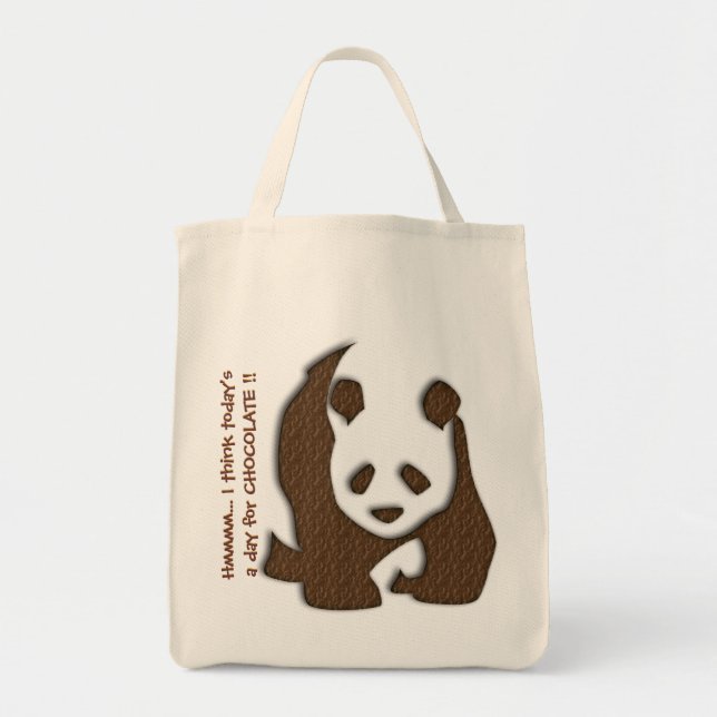 Chocolate Panda tote bag (Front)