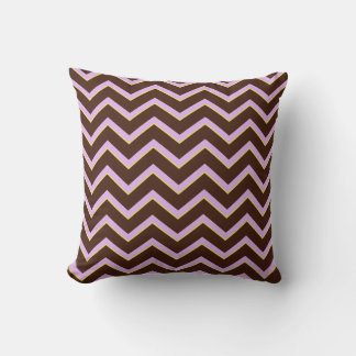 Chocolate Pastels Chevron 21-Square Throw Pillow