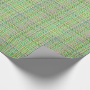 Chocolate Pastels Plaid 17-Gift Wrapping Paper