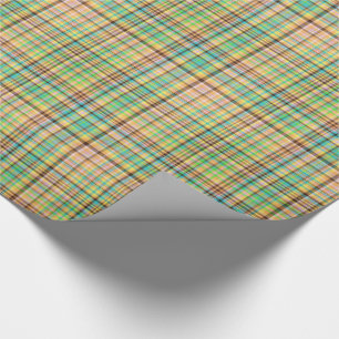 Chocolate Pastels Plaid 31-Gift Wrapping Paper