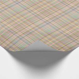 Chocolate Pastels Plaid 8-Gift Wrapping Paper