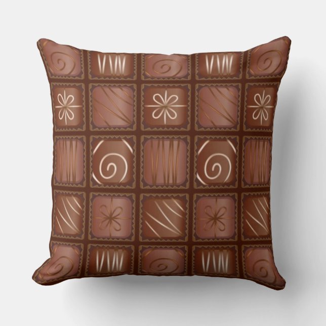 Chocolate Pattern Cushion (Front)