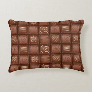 Chocolate Pattern Decorative Cushion