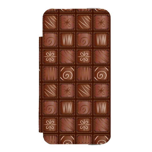Chocolate Pattern Incipio iPhone Wallet Case (Folio Front)