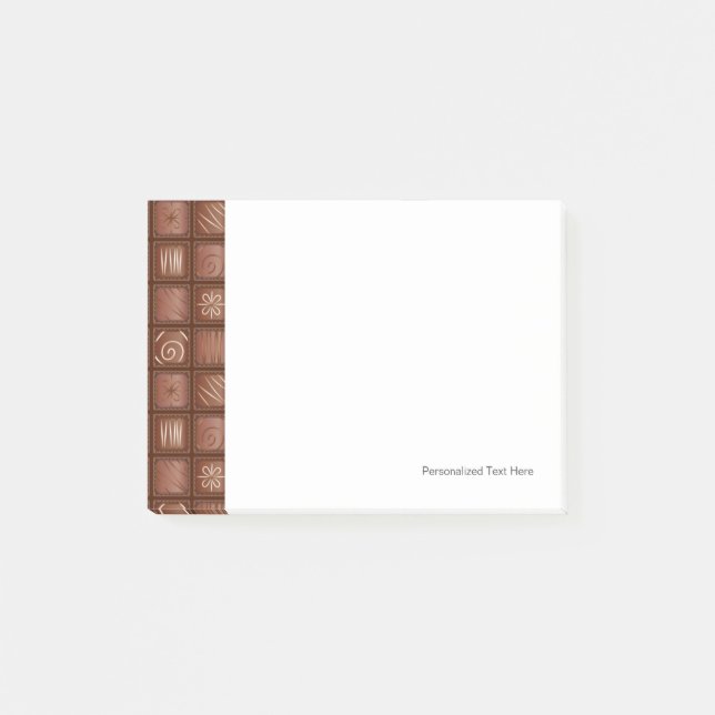 Chocolate Pattern Post-it Notes (Front)