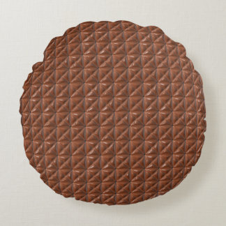 Chocolate Pattern Round Pillow