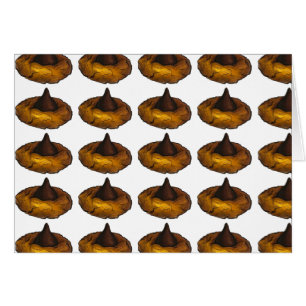 Chocolate Peanut Butter Blossom Cookie Cards