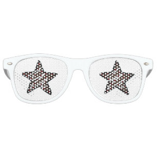 Chocolate Peppermint Star Christmas Holiday Cookie Retro Sunglasses