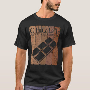 Chocolate Periodic Table Elements Chocoholic Choco T-Shirt