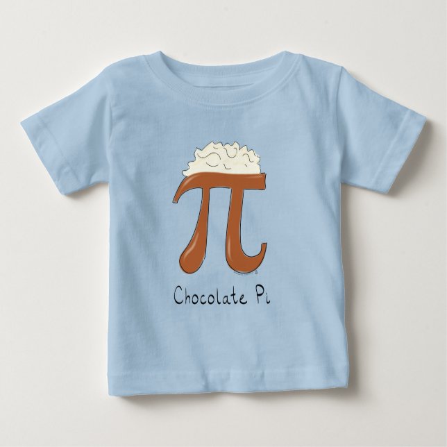 Chocolate Pi Cute Math Pi Day Kid's Baby T-Shirt (Front)