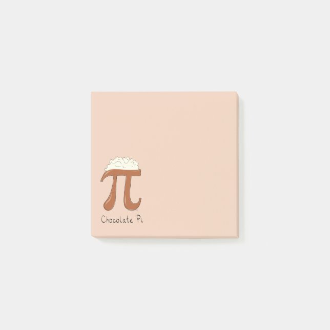 Chocolate Pi Cute Math Pi Day Notes (Front)