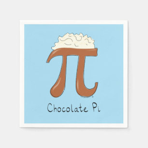 Chocolate Pi Day Symbol Math Teacher Funny Napkin