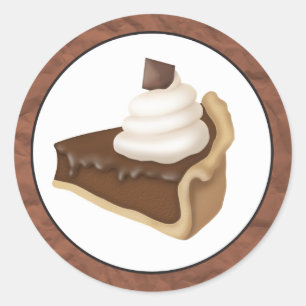 Chocolate Pie fun cartoon sticker