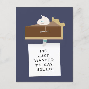 Chocolate Pie Hello Postcard