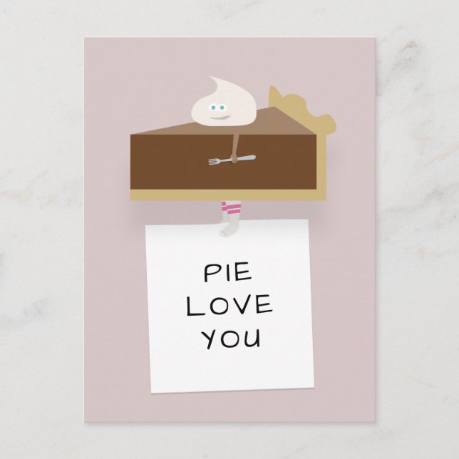 Chocolate Pie Postcard (Front)