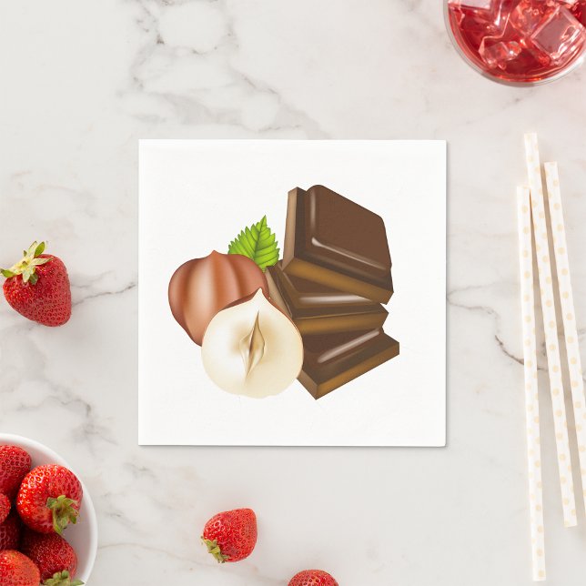 Chocolate Pieces Paper Napkins (Creator Uploaded)