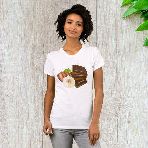 Chocolate Pieces Womens T-Shirt