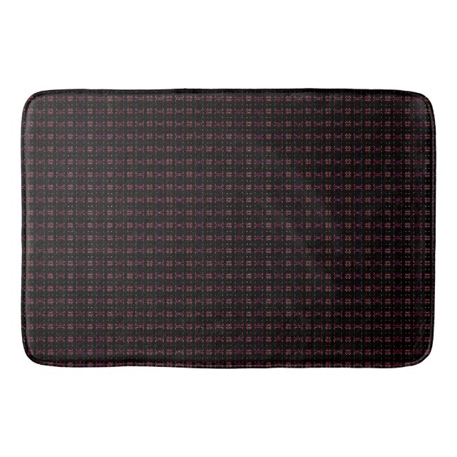 Chocolate Plaid Bath Mat (Front)