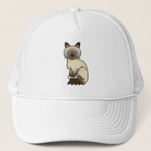 Chocolate Point Birman / Ragdoll Cat Trucker Hat
