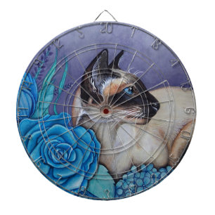 Chocolate Point Siamese Cat Dartboard