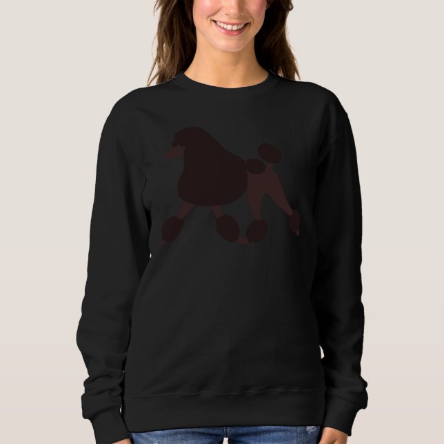 Chocolate Poodle Sweatshirt (Front)