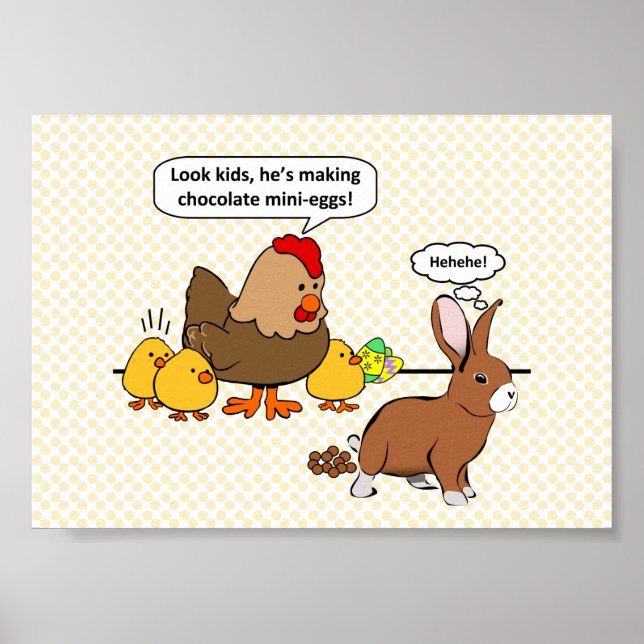 Chocolate poop funny design poster (Front)