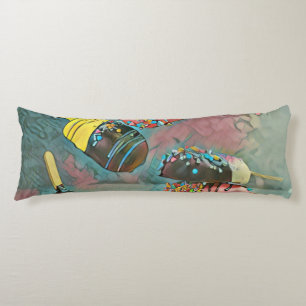 Chocolate popsicle sprinkles body cushion