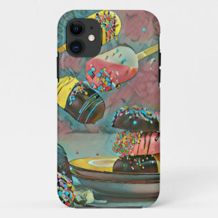 Chocolate popsicle sprinkles iPhone 11 case