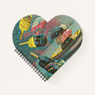 Chocolate popsicle sprinkles notebook