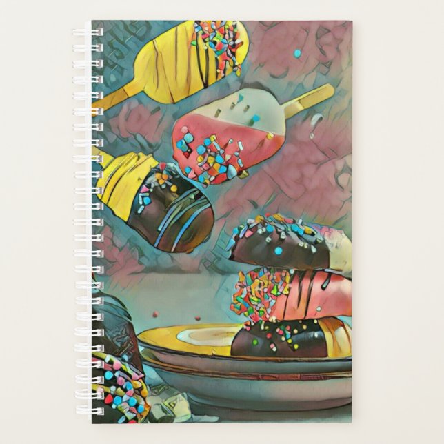 Chocolate popsicle sprinkles planner (Front)