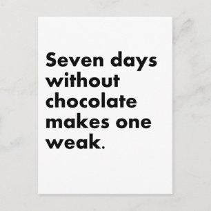 Chocolate Postcard