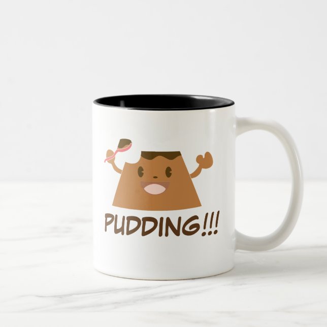 Chocolate PUDDING!!!! Two-Tone Coffee Mug (Right)